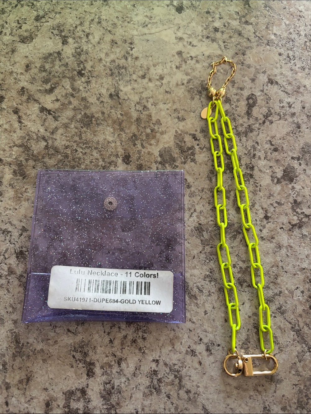 Gold & Yellow Chain-Link Necklace - Lulu